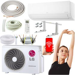 KLIMATYZATOR ŚCIENNY LG STANDARD 2 WiFi 3,5 kW + ZESTAW DO MONTAŻU 5MB