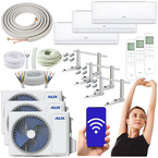 KLIMATYZATOR ŚCIENNY AUX Q-SMART ECO 5,3 kW ZESTAW DO MONTAŻU 3MB - 3 szt.