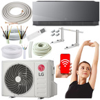 KLIMATYZACJA LG ARTLCOOL AI SOFT AIR MIRROR 3,5kW ZESTAW MONTAŻOWY 3MB