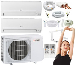  KLIMATYZACJA MITSUBISHI MULTISPLIT 2 x 2,5kW ZEST