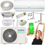 KLIMATYZATOR ŚCIENNY KAISAI ECO 3,5kW 12KTH2 GRZANIE ZESTAW MONTAŻOWY 5MB