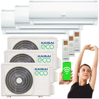KLIMATYZATOR ŚCIENNY KAISAI ECO 3,5kW KEX-12KTH2 WIFI GRZANIE 40m2 - 3 szt