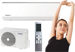 KLIMATYZATOR ŚCIENNY KAISAI FLY KWX-12KRH 3,5 kW GRZANIE ZESTAW 5m