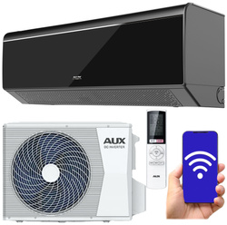 KLIMATYZATOR ŚCIENNY AUX C-SMART ONYX 5,4 kW WiFi LUSTRZANY PANEL NAWIEW 4D