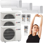 KLIMATYZATOR MITSUBISHI HR MSZ-HR35VF 3,4kW  GRZANIE I CHŁODZENIE - 3 szt.