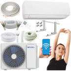 KLIMATYZATOR ŚCIENNY SEVRA J-SMART 3,6kW WiFi ZESTAW SAMODZIELNY MONTAŻ 5MB