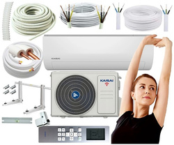 KLIMATYZATOR ŚCIENNY KAISAI ONE+ 3,5 kW WI-FI JONIZATOR 40 M2 ZESTAW 3m