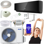 KLIMATYZATOR ŚCIENNY AUX J-SMART ART 3,6kW SAMODZIELNY MONTAŻ ZESTAW 5MB