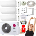 KLIMATYZATOR ŚCIENNY LG STANDARD PLUS MULTI 3x1,5kW ZESTAW MONTAŻOWY 5M