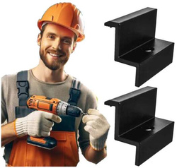 KLEMA KOŃCOWA MONTAŻOWA CZARNA FOTOWOLTAIKA pod panel 30 mm - 2 szt.