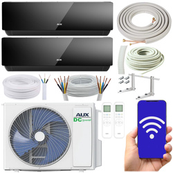 KLIMATYZATOR ŚCIENNY AUX MULTISPLIT J-SMART ART 2 x 3,5 kW WIFi ZESTAW 3MB
