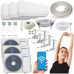 KLIMATYZATOR ŚCIENNY SEVRA J-SMART 3,6 kW ZESTAW DO MONTAŻU 3MB - 3 szt.