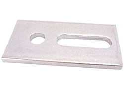 ADAPTER MONTAŻOWY DO SZYN PROFILI PŁYTKA Z OTWORAMI A2 80x30x5mm - 5 szt.