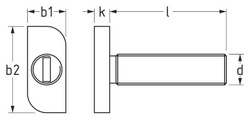 ŚRUBA MŁOTECZKOWA NIERDZEWNA M10x20 A2 FOTOWOLTAIKA do profili - 3 szt.