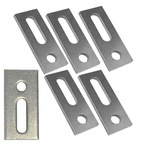 ADAPTER MONTAŻOWY DO SZYN PROFILI PŁYTKA Z OTWORAMI A2 80x30x5mm - 5 szt.