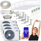 KLIMATYZATOR ŚCIENNY AUX Q-SMART ECO 5,3 kW ZESTAW DO MONTAŻU 3MB - 4 szt.