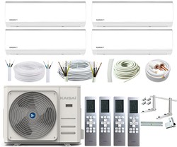 KLIMATYZATOR SCIENNY KAISAI FLY MULTISPLIT KWX-09KRHI 4 x 2,6 kW ZESTAW 5M