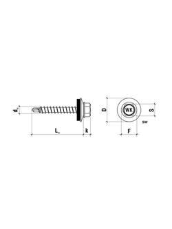 WKRĘTY FARMERSKIE OCYNK DREWNO 4,8X25 250SZT